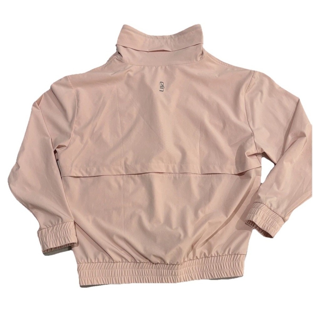 Lija Golf Pullover 1/2 Zip Outerwear Jacket Athleisure Pink Black Accent Medium - Picture 10 of 16